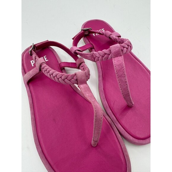 Paige Drew Fuchsia Pink Braided Strap Sandals Size 6 - Picture 11 of 12